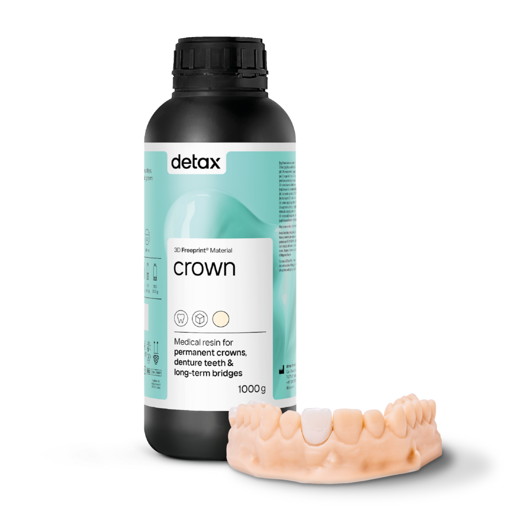 HeyGears UltraPrint Dental Detax Freeprint Crown UV A2 500g incl. HeyCard