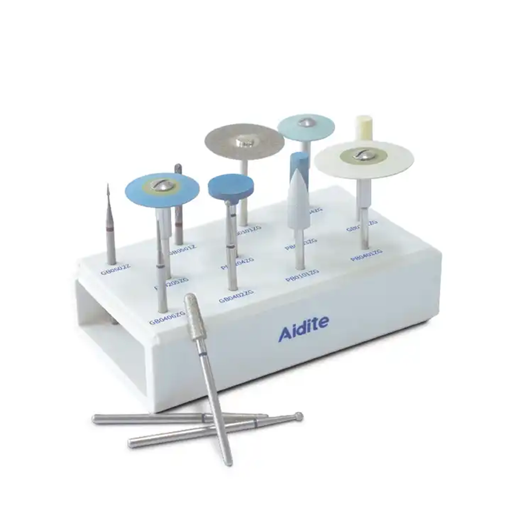 Aidite Grinding & Polishing set - zircone et vitrocéramique - 12 pièces